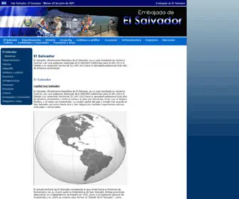 Embajadaelsalvador.org(El Salvador) Screenshot