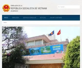 Embajadavietnam.com.mx(Embajada de la República Socialista de Vietnam en México) Screenshot