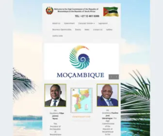 Embamoc.co.za(Mozambique Embassy) Screenshot