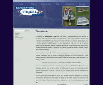 Embarcationstrudeletfils.com(Embarcations Trudel inc) Screenshot