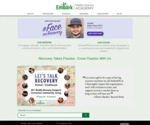 Embarkpca.net(Embark PCA Recovery Services) Screenshot