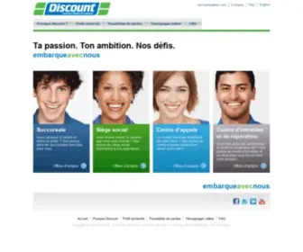 Embarqueavecnous.com(Faîtes carrière chez Discount Location d’autos et camions) Screenshot