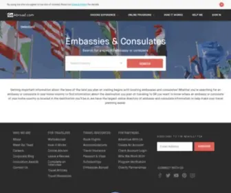 Embassiesabroad.com(Embassies and Consulates Around the World) Screenshot