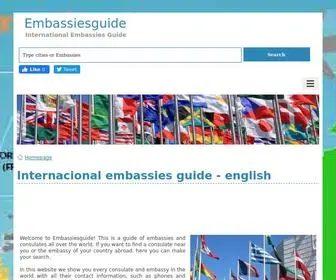 Embassiesguide.com(Internacional Embassies guide) Screenshot