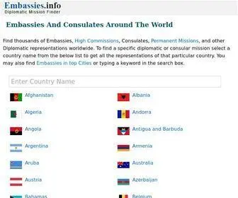 Embassies.info(Embassies And Consulates Around The World) Screenshot
