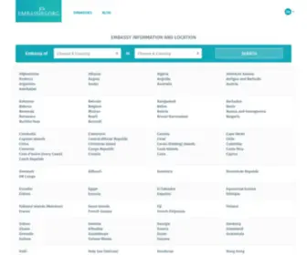 Embassies.org(The Database of Embassies and Consulates Worldwide) Screenshot