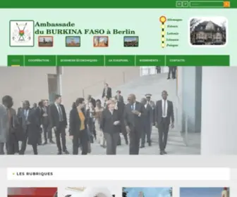 Embassy-BF.org(Ambassade du Burkina Faso à Berlin) Screenshot