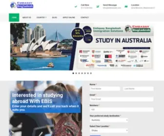 Embassybd.com(Study abroad from Bangladesh) Screenshot