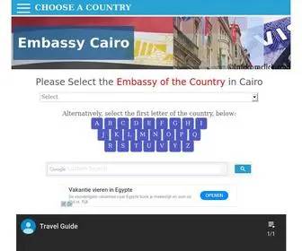 Embassycairo.com(Embassies and Consulates in Cairo Egypt) Screenshot