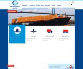 Embassyfreight.de(Homepage Germany) Screenshot