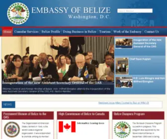 Embassyofbelize.org(Belize) Screenshot