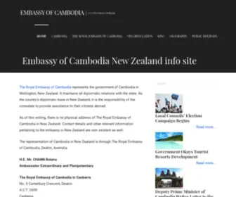 Embassyofcambodia.org.nz(Embassy of Cambodia) Screenshot