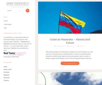 Embavenez-UK.org(Emba Venezuela) Screenshot