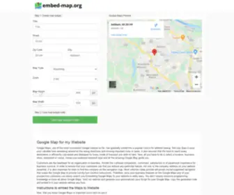 Embed-Map.org(EMBED Google MAP) Screenshot