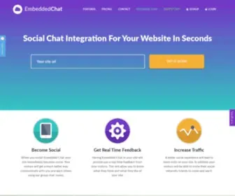 Embedded-Chat.com(Social Embedded Chat Widget) Screenshot