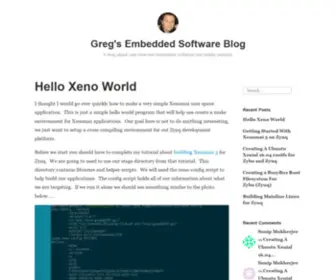 Embeddedgreg.com(A blog about real) Screenshot