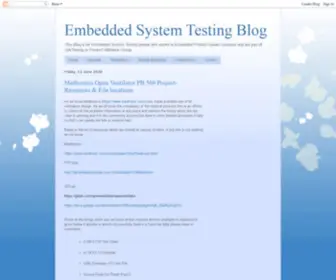 Embeddedsystemtesting.com(Embedded System Testing Blog) Screenshot