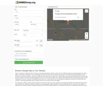 Embedmap.org(EMBED your GOOGLE MAP now) Screenshot