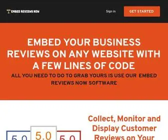 Embedreviewsnow.com(Embed Your Business Reviews On Your Website From Google) Screenshot