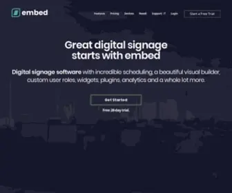 Embedsignage.com(Embed signage Digital Signage Software) Screenshot