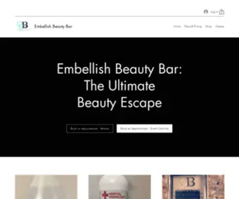 Embellishbb.com(Embellish Beauty Bar) Screenshot