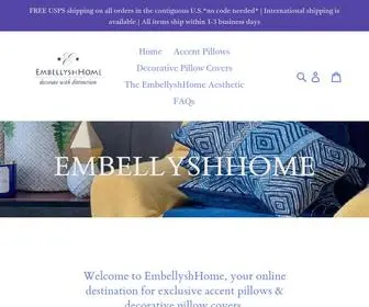 Embellyshhome.com(Decorative Pillows) Screenshot