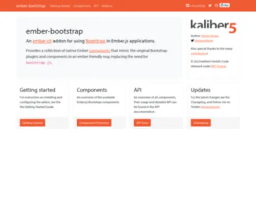 Ember-Bootstrap.com(Ember Bootstrap) Screenshot