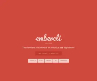 Ember-Cli.com(EmberCLI &dash) Screenshot