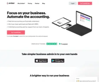 Ember.co(Full-package, fuss-free accounting for small businesses) Screenshot