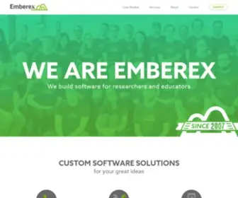 Emberex.com(Custom Research and Educational Software Development) Screenshot