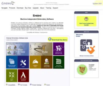 Embird.com Screenshot