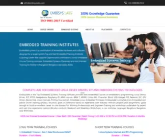 Embisyslabs.com(Embedded training institute) Screenshot