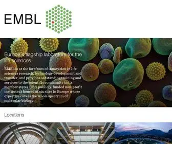EMBL.org(European Molecular Biology Laboratory) Screenshot