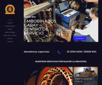 Embobinadosgaray.com.mx(Empresa Mexicana al servicio de la industria desde 1974. Centro de Servicio especializado en) Screenshot