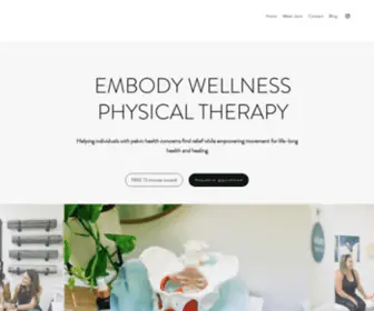 Embodywellnesspt.com(Embody Wellness Physical Therapy) Screenshot