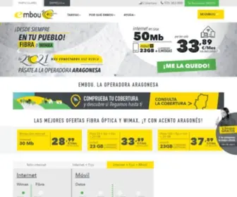 Embou.com(Embou, líder en acceso a Internet en Aragón) Screenshot