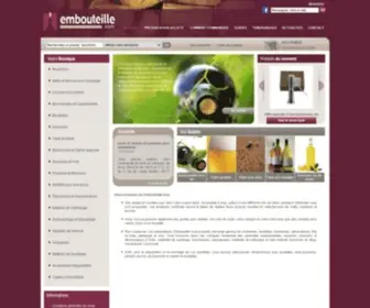 Embouteille.com(Bouchons en liège) Screenshot