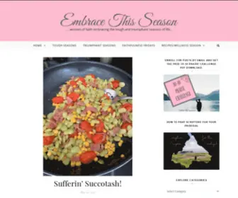 Embracethisseason.com(Embrace This Season) Screenshot