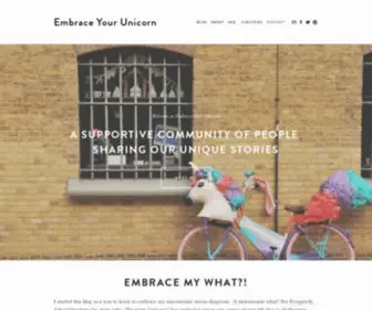 Embraceyourunicorn.com(Embrace Your Unicorn) Screenshot