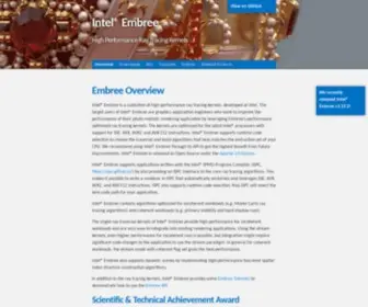 Embree.org(Intel Embree) Screenshot