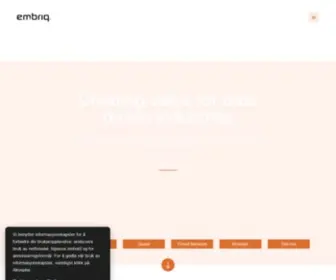Embriq.no(Creating value for data driven industries) Screenshot