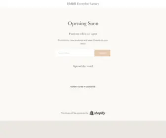 Embrlux.com(EMBR Everyday Luxury) Screenshot