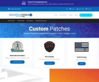 Embroideredpatchesplus.com(Custom Made Patches) Screenshot