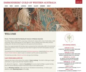 Embroiderersguildwa.org.au(Embroiderers' Guild of Western Australia) Screenshot