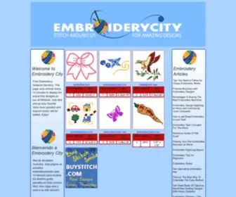 Embroiderycity.com(Embroidery City) Screenshot