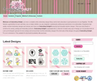 Embroiderydelight.com(Embroidery Delight) Screenshot