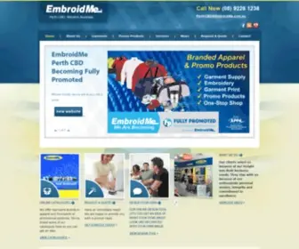 Embroidmeperthcbd.com.au(EmbroidMe Perth CBD supplying garments) Screenshot