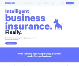 Embroker.com(Business Insurance) Screenshot