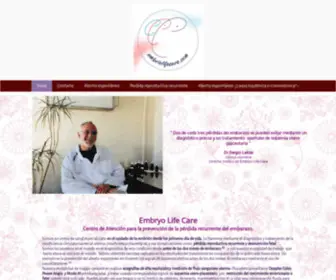 Embryolifecare.com(Ginecólogo) Screenshot