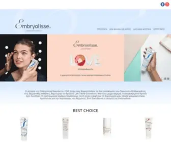 Embryolisse.gr(Embryolisse Laboratories) Screenshot